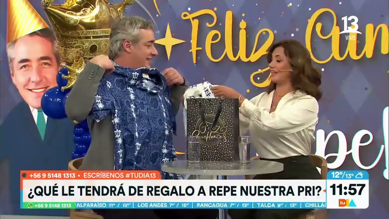 Pri escribe íntima carta a Repe por su cumpleaños. Tu Día, Canal 13