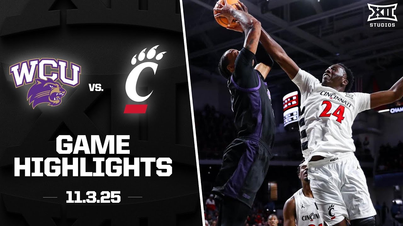 Western Carolina vs. Cincinnati Game Highlights | 2025-26 Big 12 Men's Basketball