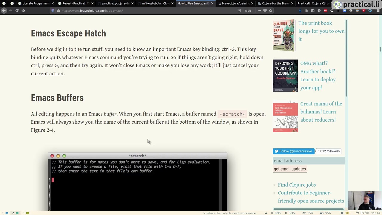 095 - Brave Clojure redux - Chapter 1-2 The REPL and Clojure Editors