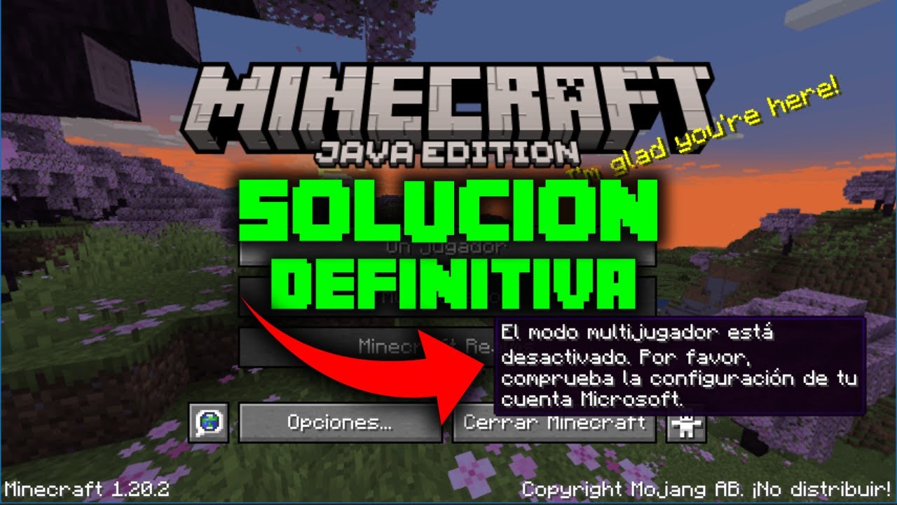 SOLUCI&Oacute;N: El modo MULTIJUGADOR de MINECRAFT est&aacute; DESHABILITADO