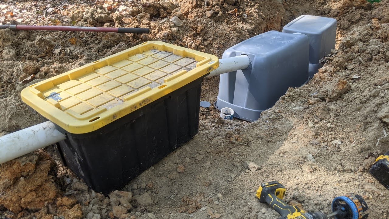 $20 Tote septic or gray water system for your cabin/RV cheap & easy