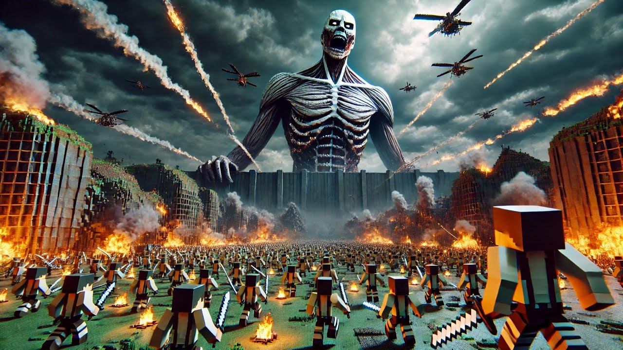 10,000 Dân Làng Chiến Đấu Với TiTan | MeMaiRap