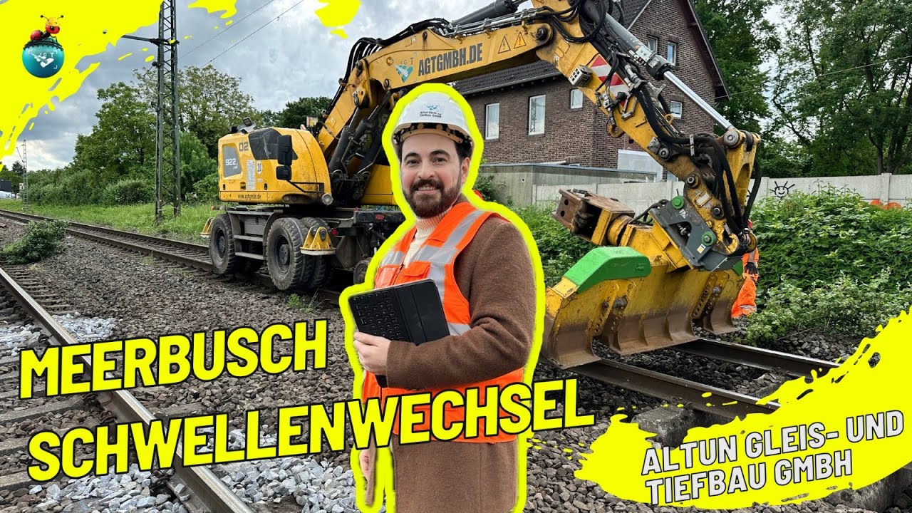 Altun Gleis- und Tiefbau GmbH- Meerbusch Schwellenwechsel #gleisbau #gleisbauer #bahnbau