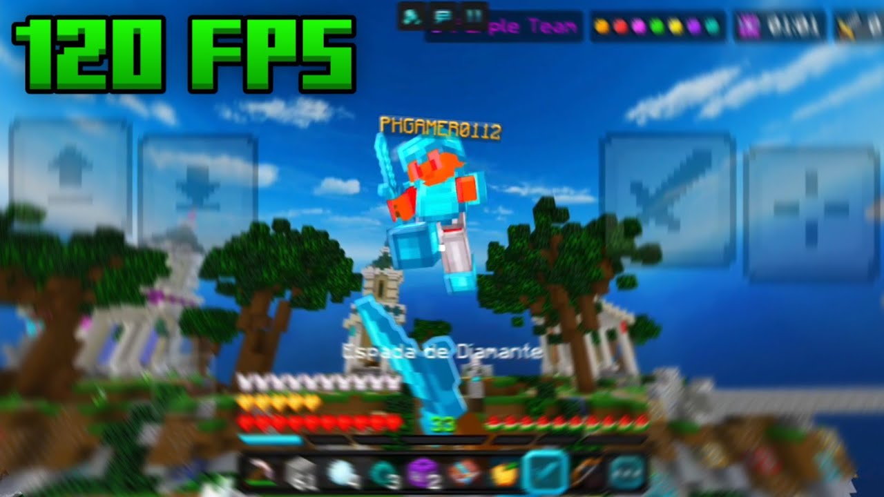 Геймплей Hive Skywars 120 FPS | Новое управление для мобильных устройств