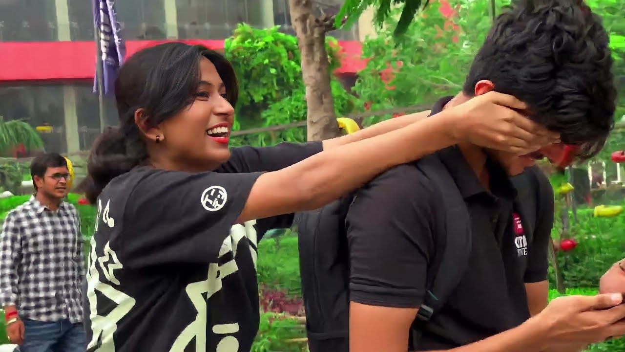 Guess Who Prank On Cute Indian Boy💜💜 || Chitkara University || Aashna Unnie
