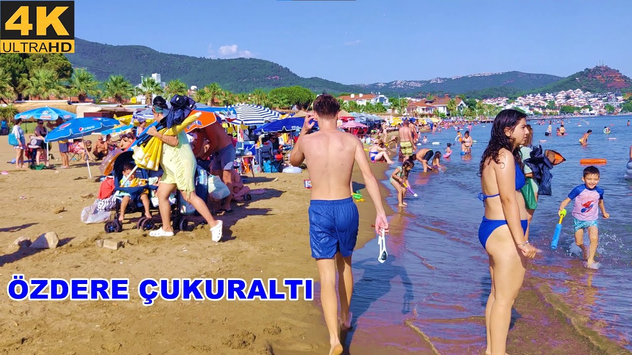 2025 &Ouml;zdere &Ccedil;ukuraltı Beach Walk (4K UHD) &Ccedil;ukuraltı Y&uuml;r&uuml;y&uuml;ş Turu