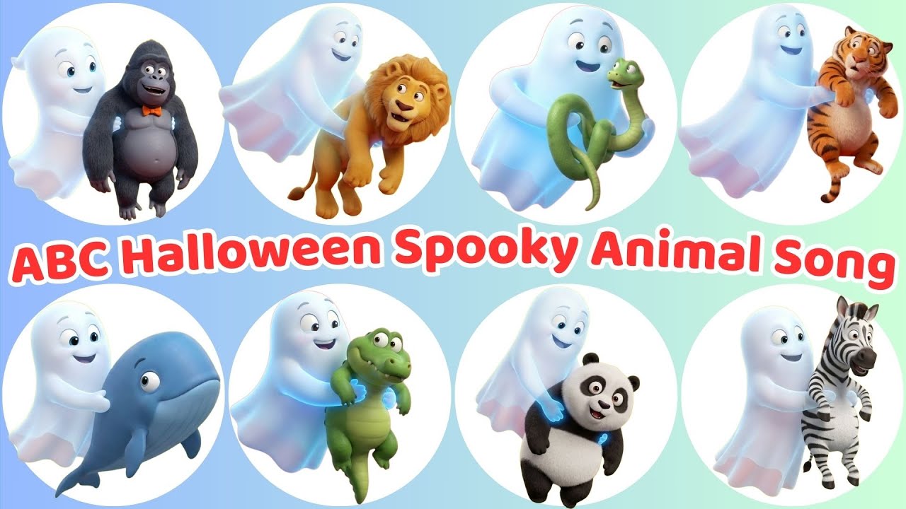 ABC Halloween Spooky Animal Song 👻 Ghost Chase Sounds A-Z for Kids | Neigh Neigh TV Nursery Rhymes