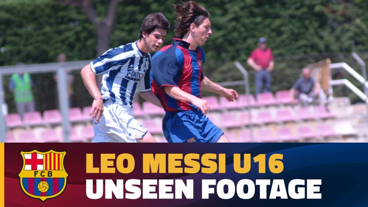 Never-before-seen video of Messi with FC Barcelona's U-16 team