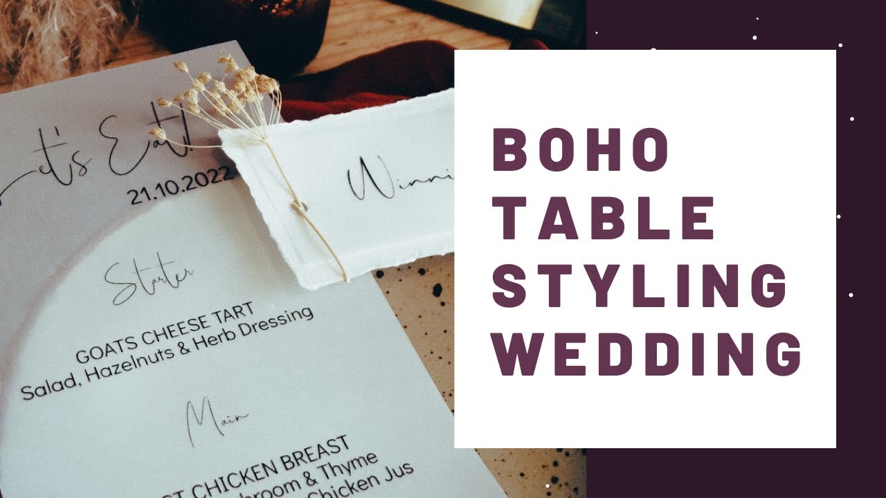 BOHO INSPIRED TABLE DECOR | boho wedding table ideas