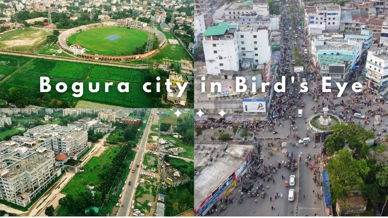 Bogura City Drone View (বগুড়া শহর)