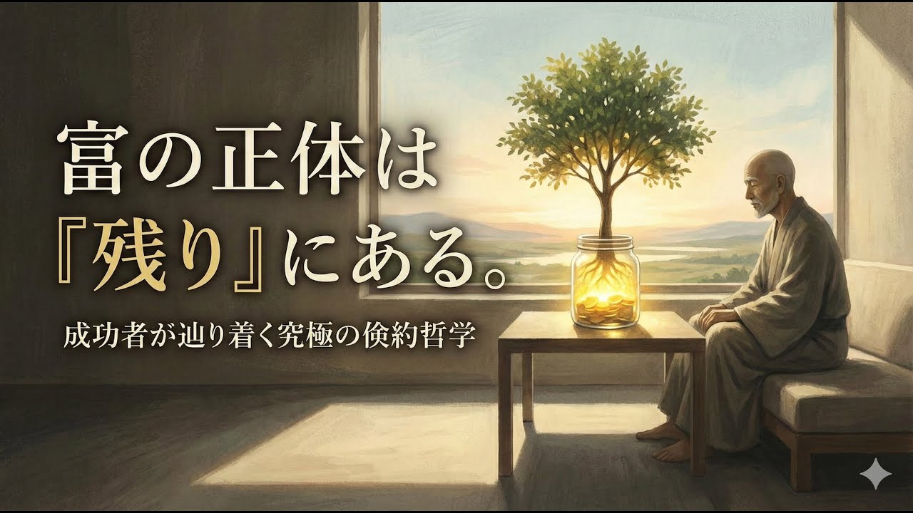 富の正体は「稼ぎ」ではなく「残り」にある。成功者が辿り着く究極の倹約哲学