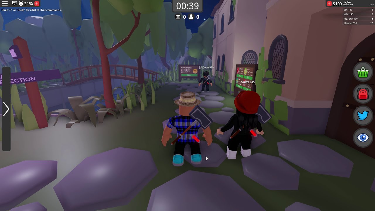 Trying to escape on the Roblox game Captive