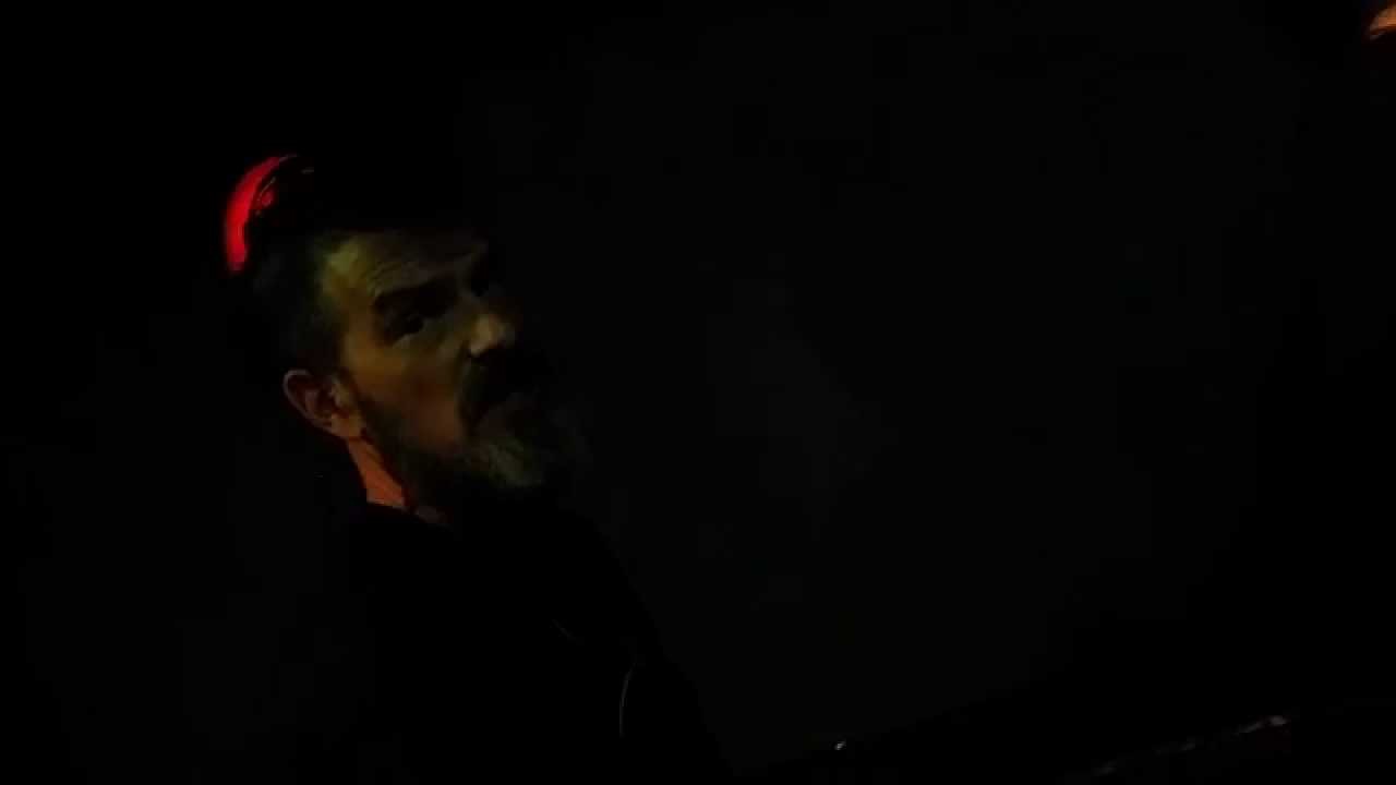 American Head Charge - Chris Emery warming up at the Underworld June 2014