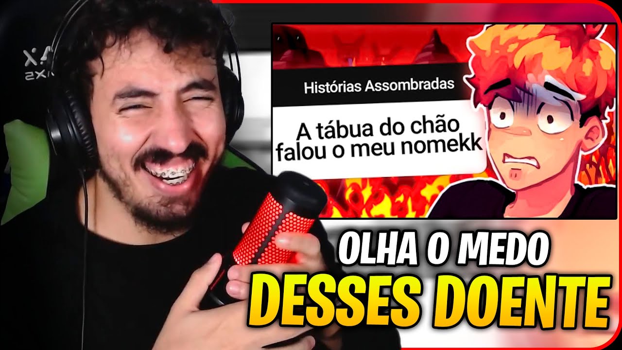 HIST&Oacute;RIAS ASSUSTADORAS DOS INSCRITOS (ft. Ycro e Umild) - Scottonauta | Leozin REACT