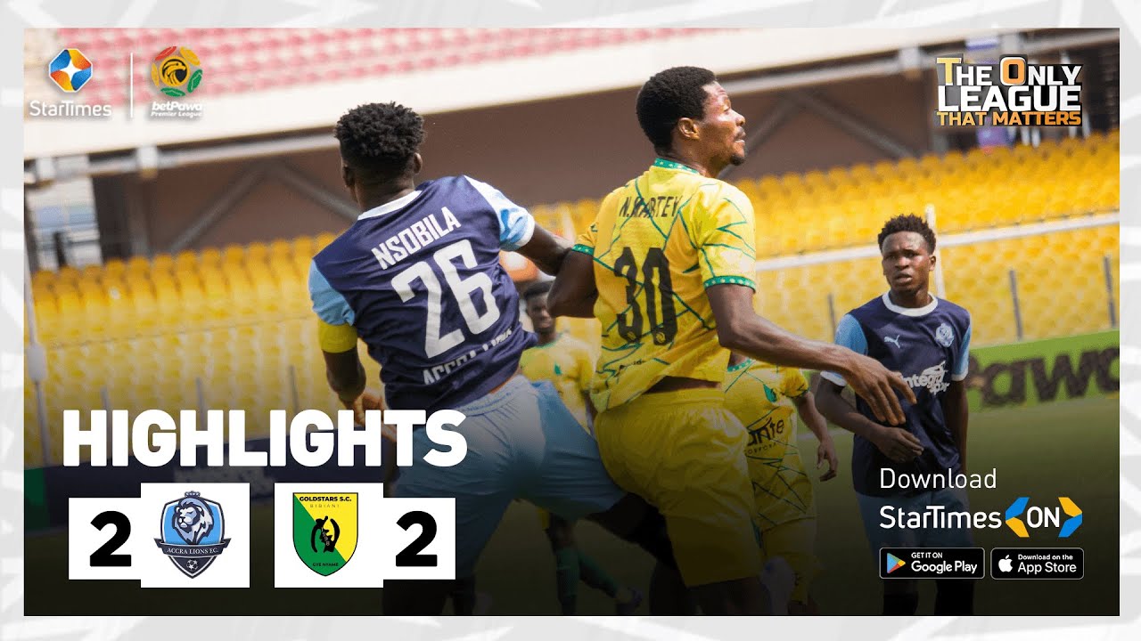 Accra Lions 2 : 2 Goldstars SC | Highlights | betPawa Premier League