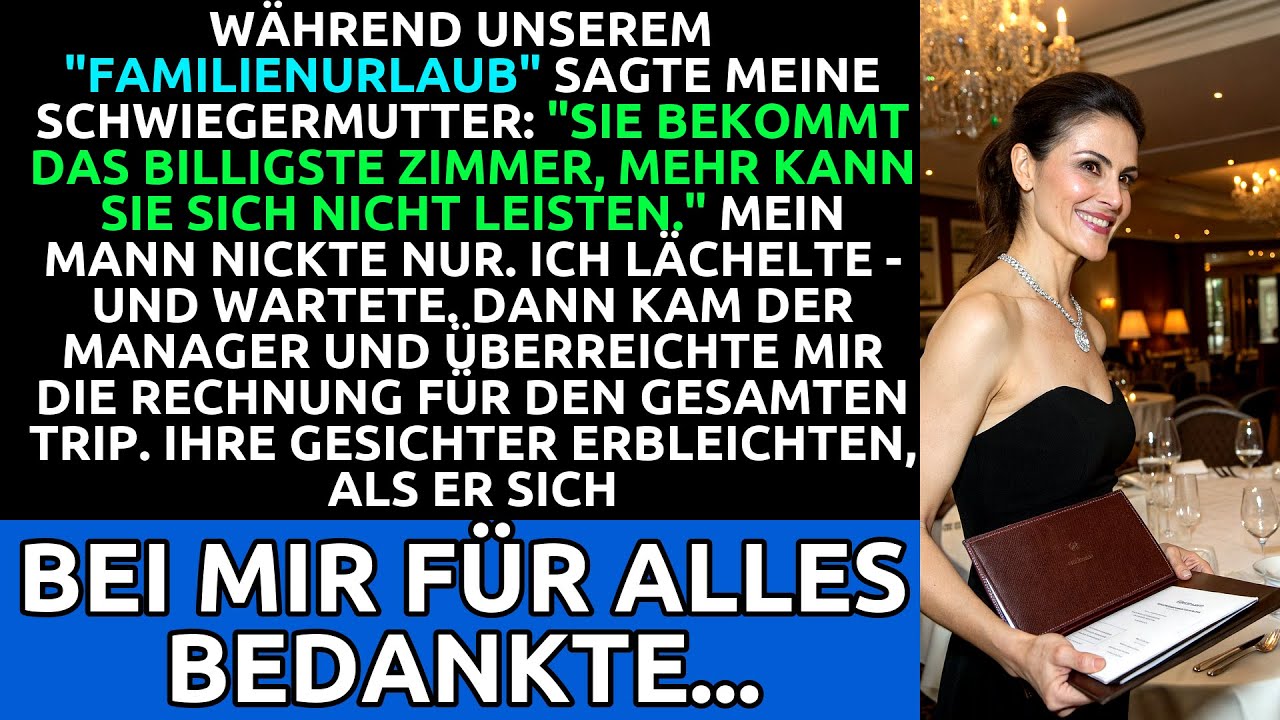 Familienurlaub mit Abrechnung am Tisch
