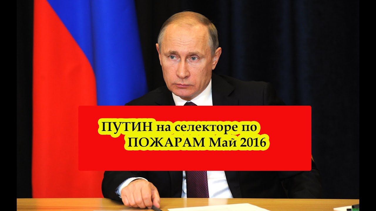 Путин. Селекторное совещание по пожарам. май 2016