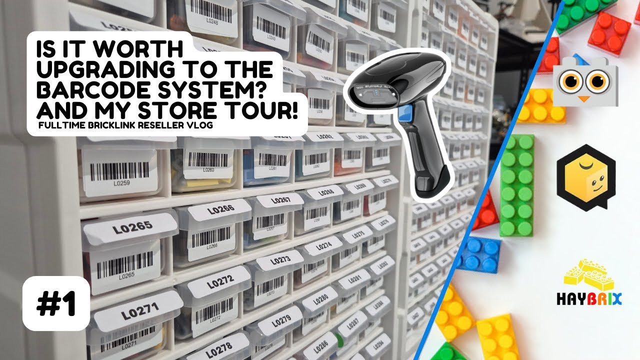 Is It Worth UPGRADING To The BARCODE SYSTEM? AND MY STORE TOUR! Fulltime Bricklink Seller Vlog #1