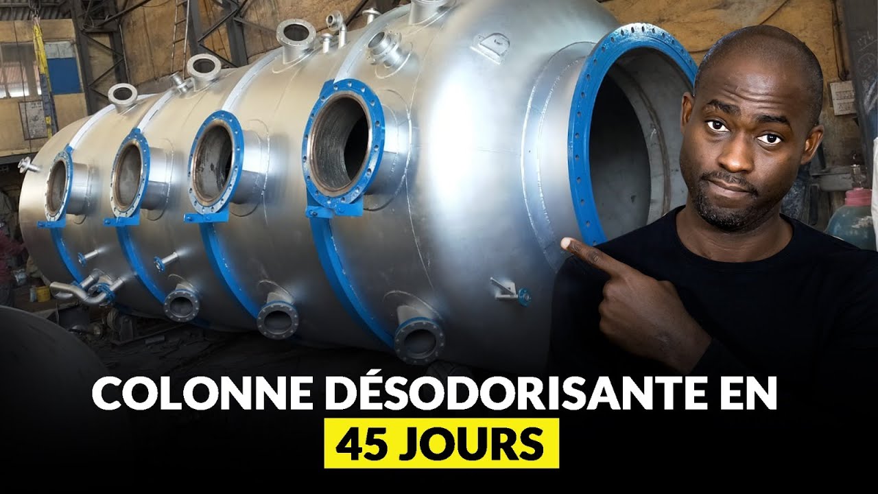 Ce jeune Indien fabrique une colonne de raffinerie en 45 jrs. En Europe :12 Mois.