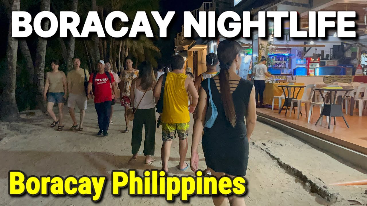 Boracay White Beach NIGHTLIFE 2023 | Station 1, 2 & 3 - Night Walking Tour in Boracay Philippines