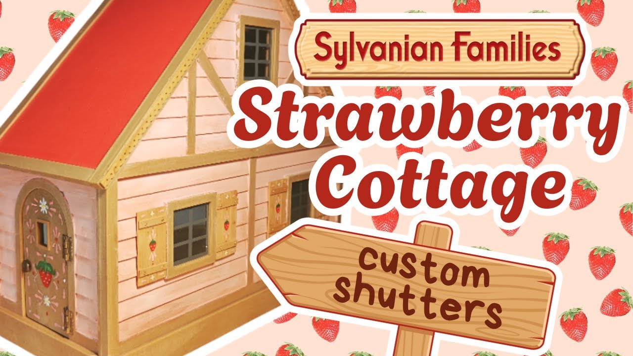 Домик «Клубника» от Sylvanian на заказ | Изготовление ставней и покраска фасада
