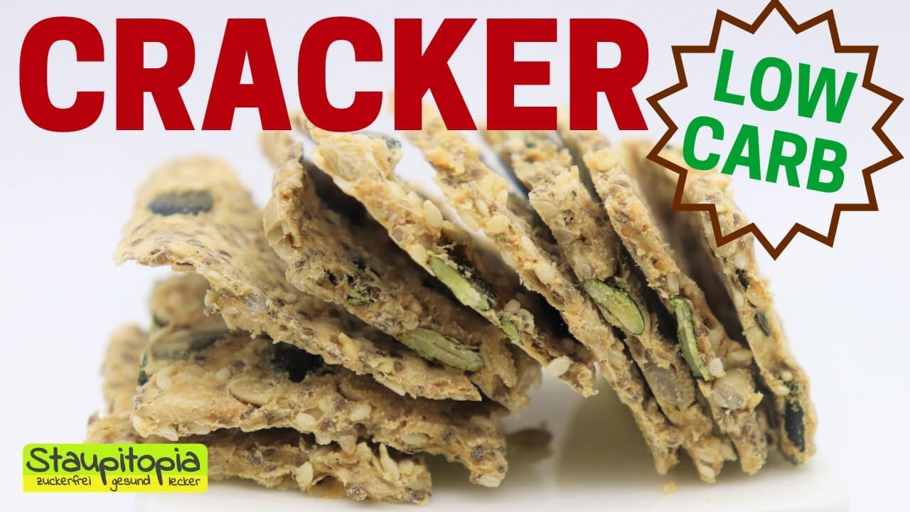 Low Carb Cracker selber machen - Der perfekte vegane Low Carb Snack für Zwischendurch