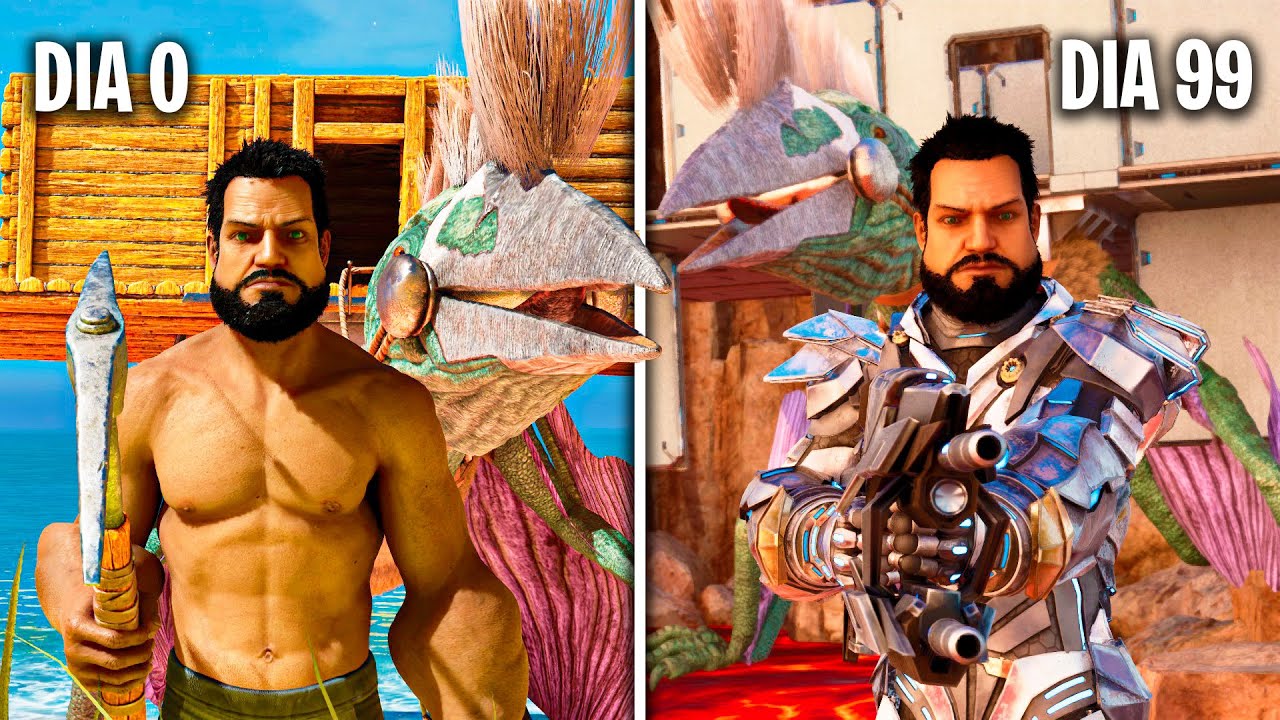 ¡SOBREVIVO 100 DÍAS en ARK Survival Evolved sobre un QUETZAL! La Película