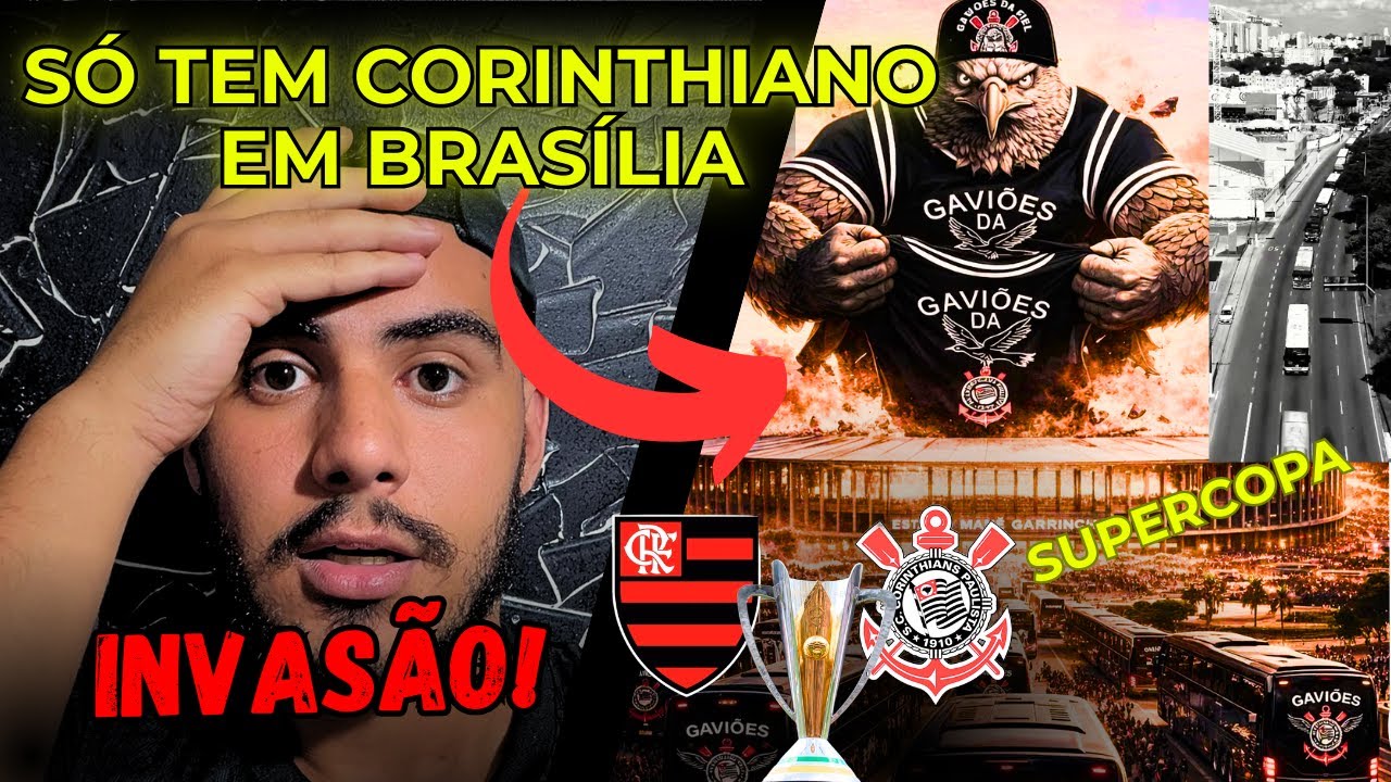 INVAS&Atilde;O CORINTHIANA! Torcida do CORINTHIANS em Bras&iacute;lia surpreende!