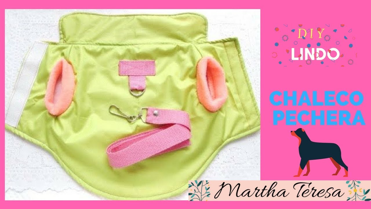 COMO HACER-CHALECO PECHERA PARA CHIHUAHUA -DIY