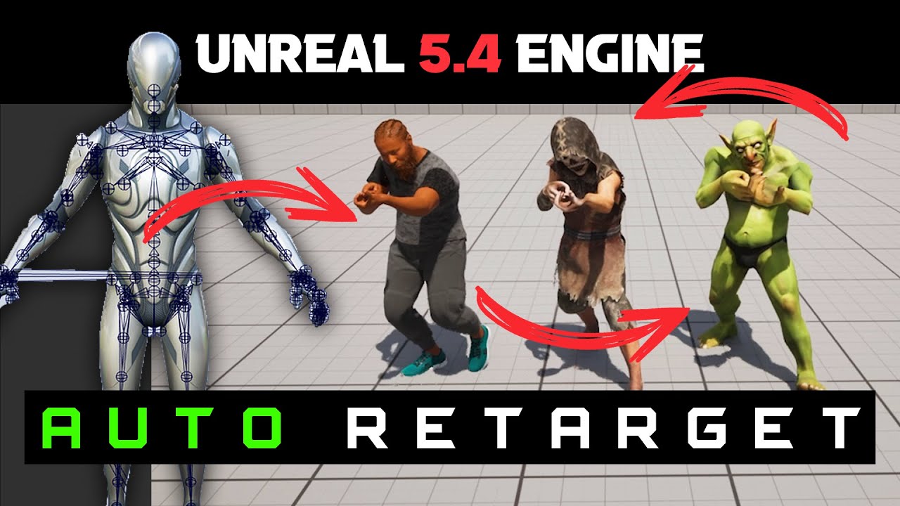 Unreal Engine 5.4 - Auto Retarget Animations