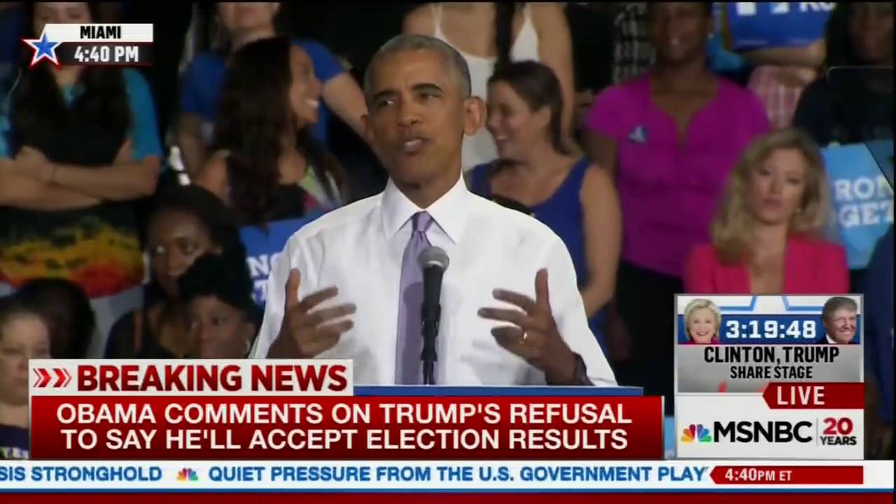 President Obama blasts Donald Trump on election 
