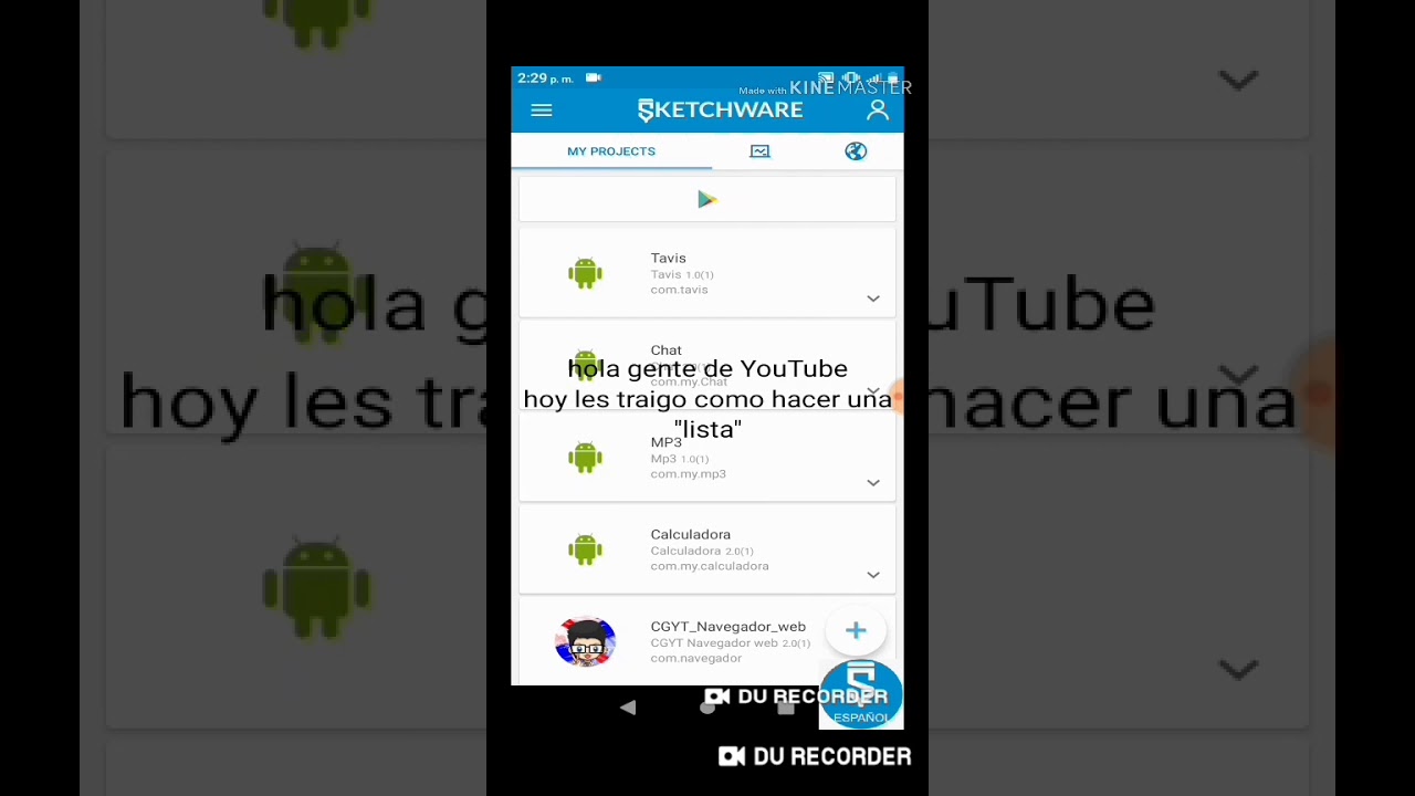 Como Hacer Una lista (listview) En Sketchware