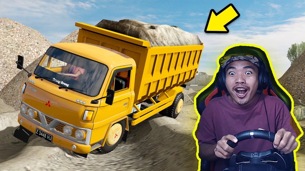 AMPUN BANG JAGO!! DUMP TRUCK TUA MUAT PASIR LIBAS JALUR TAMBANG  - ETS2