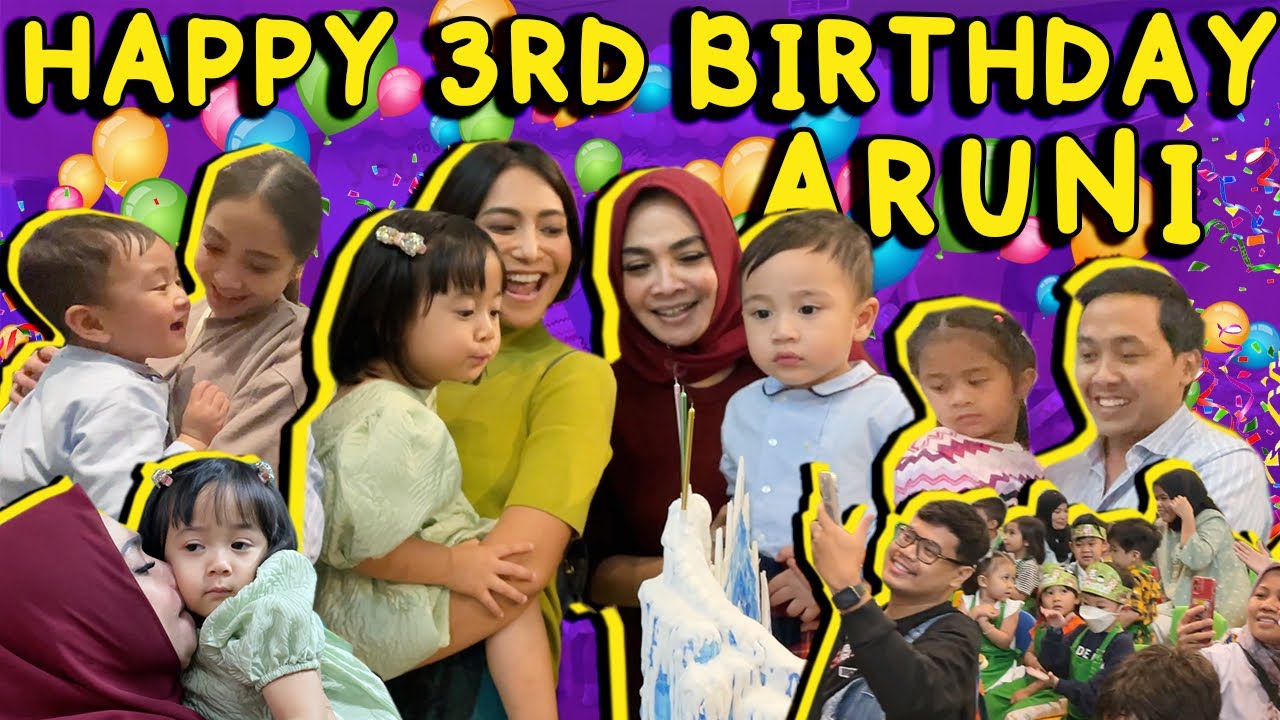 HAPPY ARUNI, HAPPY SEMUANYA !! MAMA RIETA BAWAIN KUE ULTAH SPESIAL UNTUK NUNINA.. HAPPY BDAY SAYANG