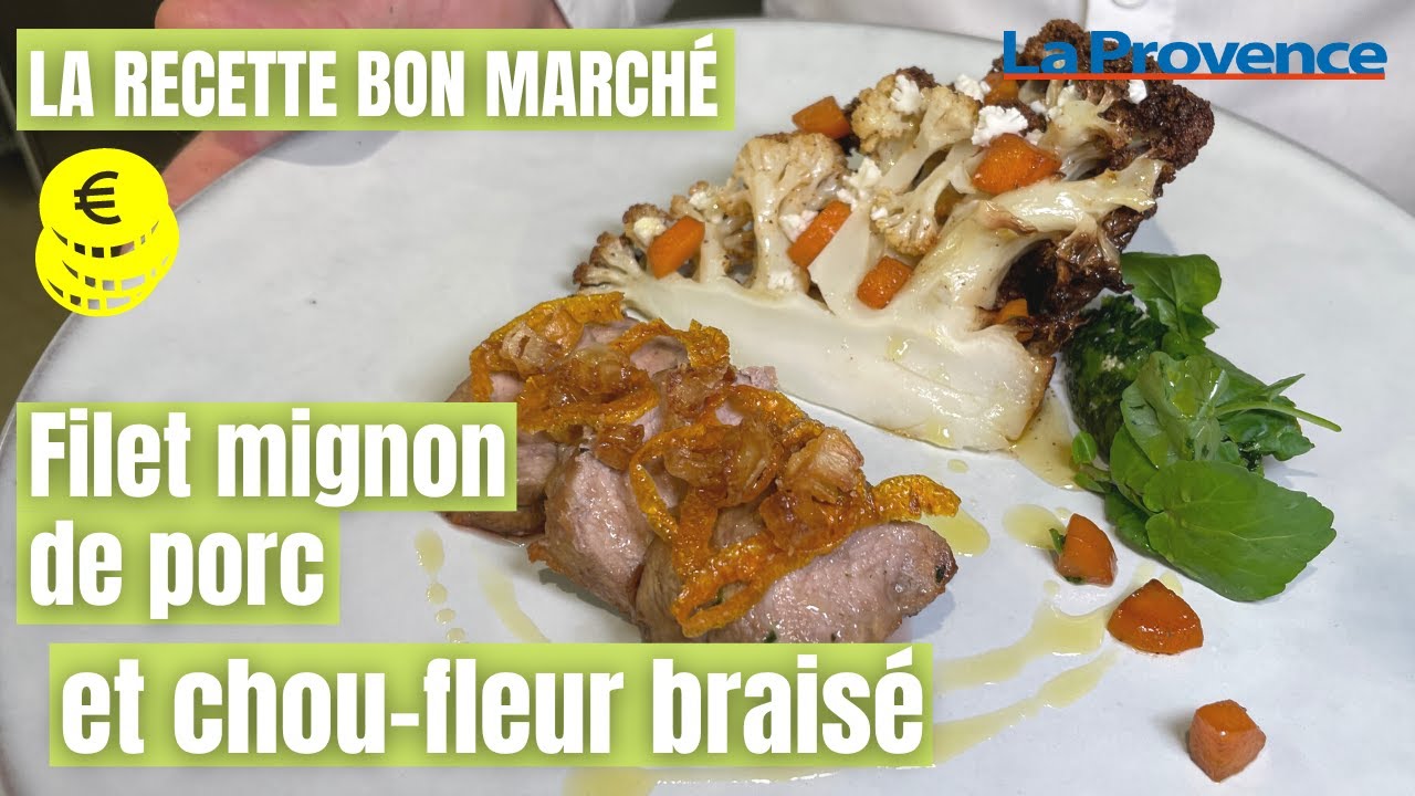 La recette bon marché #1 : filet mignon de porc et chou braisé par le chef du Prieuré Marc Fontanne