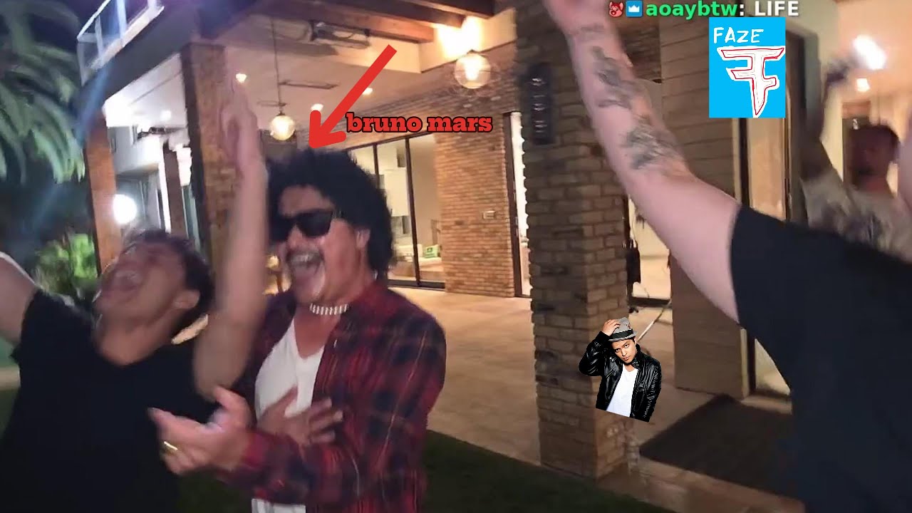 FaZe clan had bruno mars at the FaZe SUBATHON house !!!