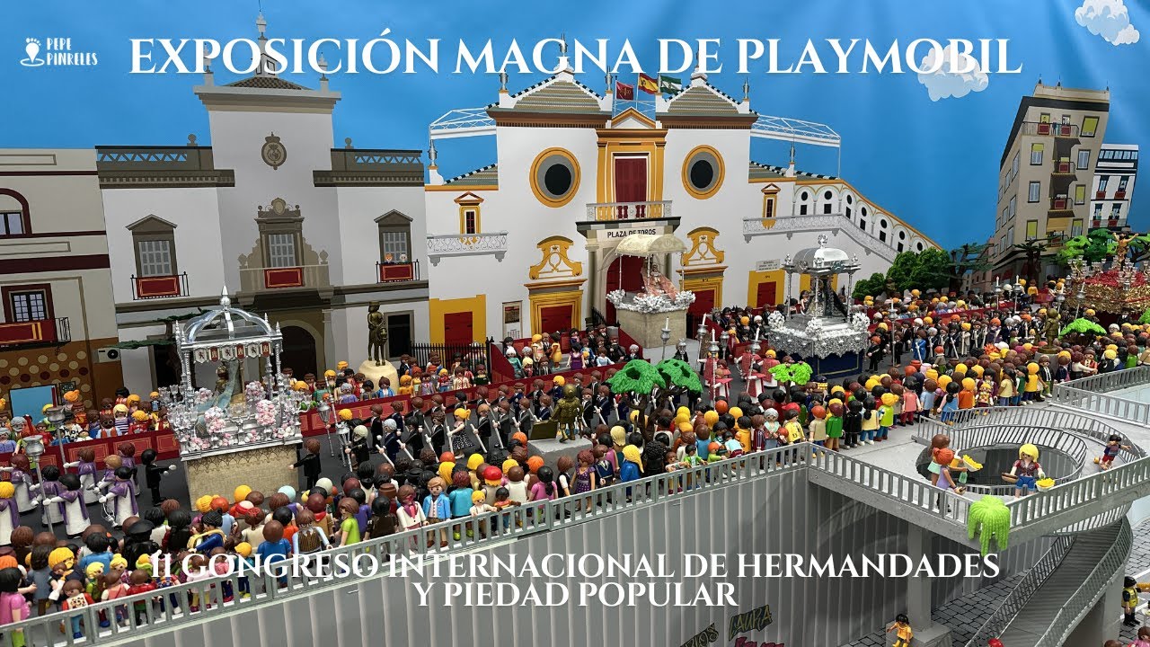 [4K] Exposición de la Procesión Magna de Playmobil en Pepe Pinreles 2024 - C/ Asunción - Sevilla