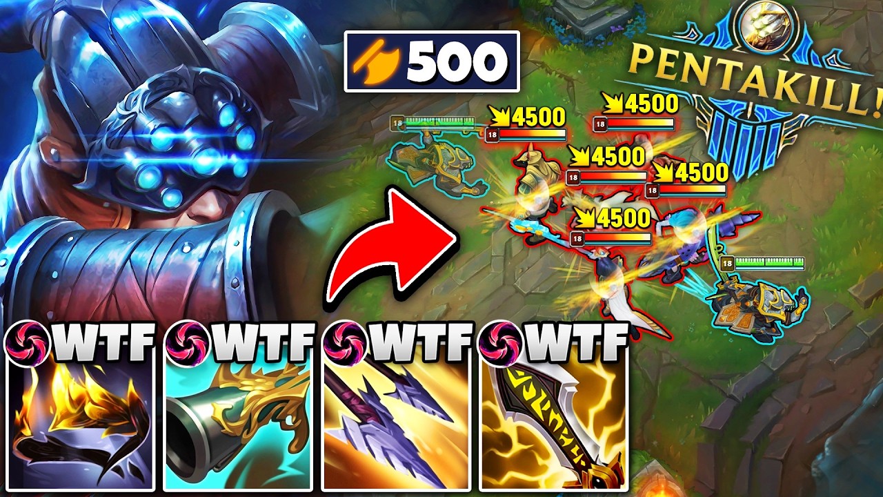 The Most Unfair Master Yi build in all of League of Legends (1V5 PENTAKILL IN SECONDS)