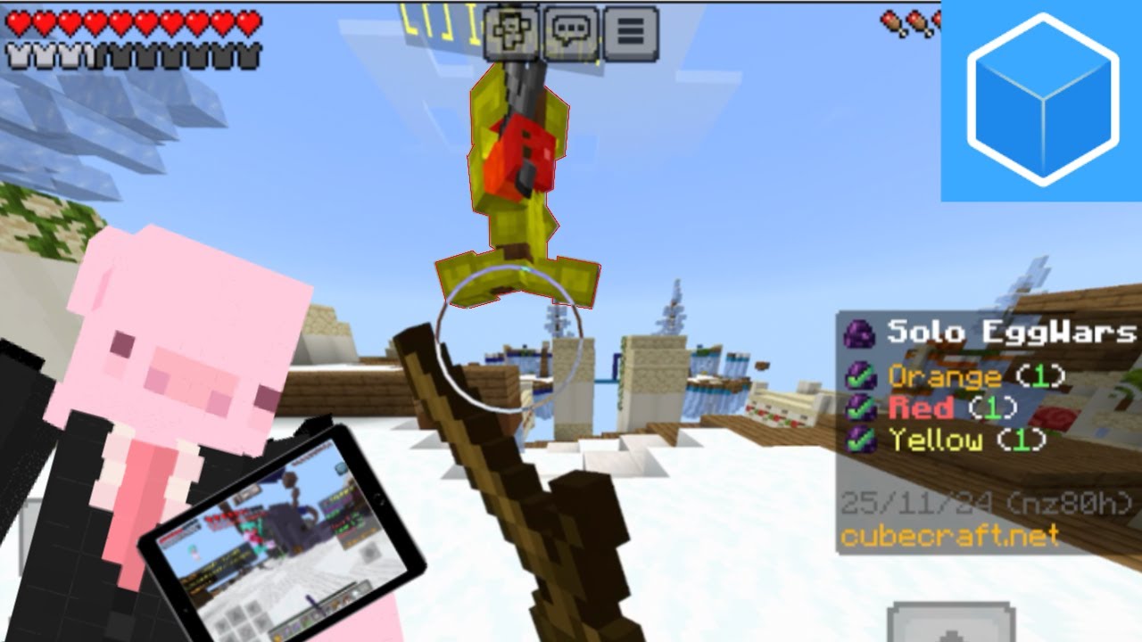 Minecraft Mobile Gameplay on Cubecraft (pt 4)