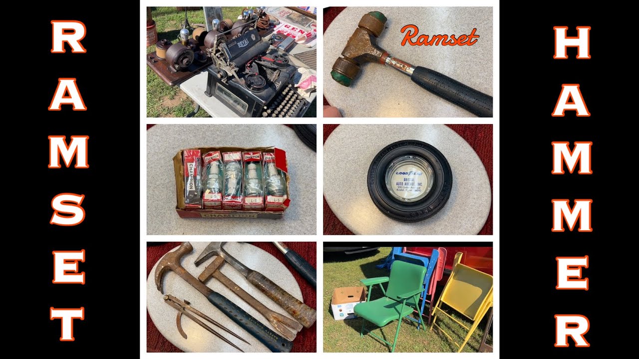 Flea Market Finds and $1 Ramset Soft Blow Hammer Restoration.