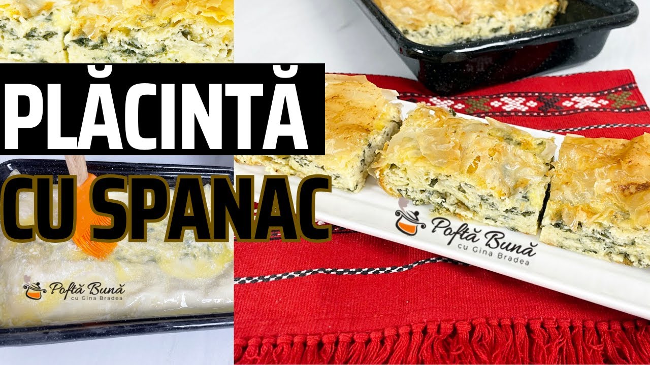 Placinta cu spanac si branza - mai mult umplutura decat foi, e munca de 15 minute