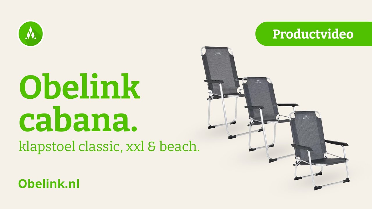 Obelink Cabana Classic, XXL & Beach klapstoel | Productvideo | Obelink