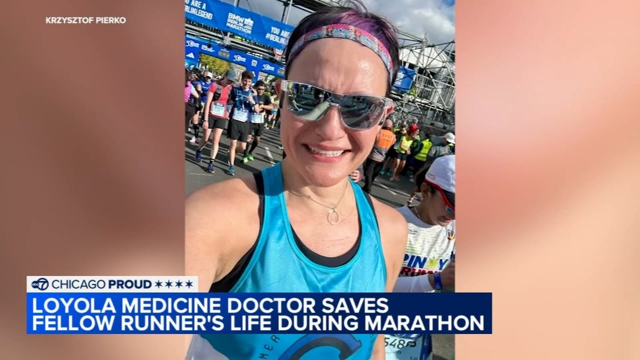 Loyola Medicine doctor performs CPR on fellow Berlin Marathon runner, saves his life