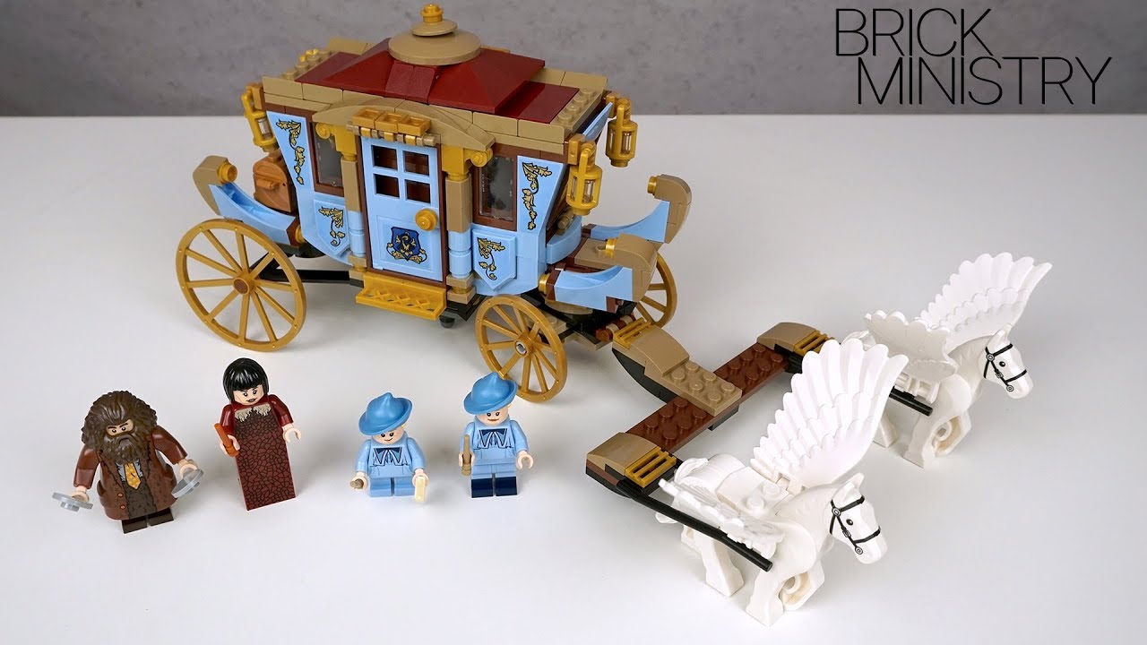 NEW! LEGO Harry Potter 2019 ● BEAUXBATONS CARRIAGE: ARRIVAL AT HOGWARTS ● Speed Build [LEGO 75958]