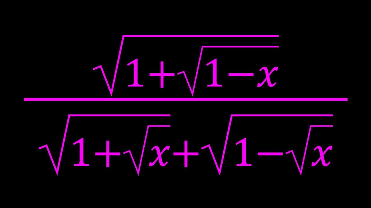 Simplifying A Radical Expression