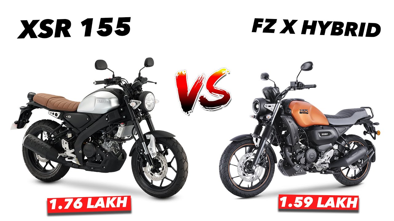 2026 Yamaha XSR 155 VS Yamaha FZ-X Hybrid Comparison 🔥