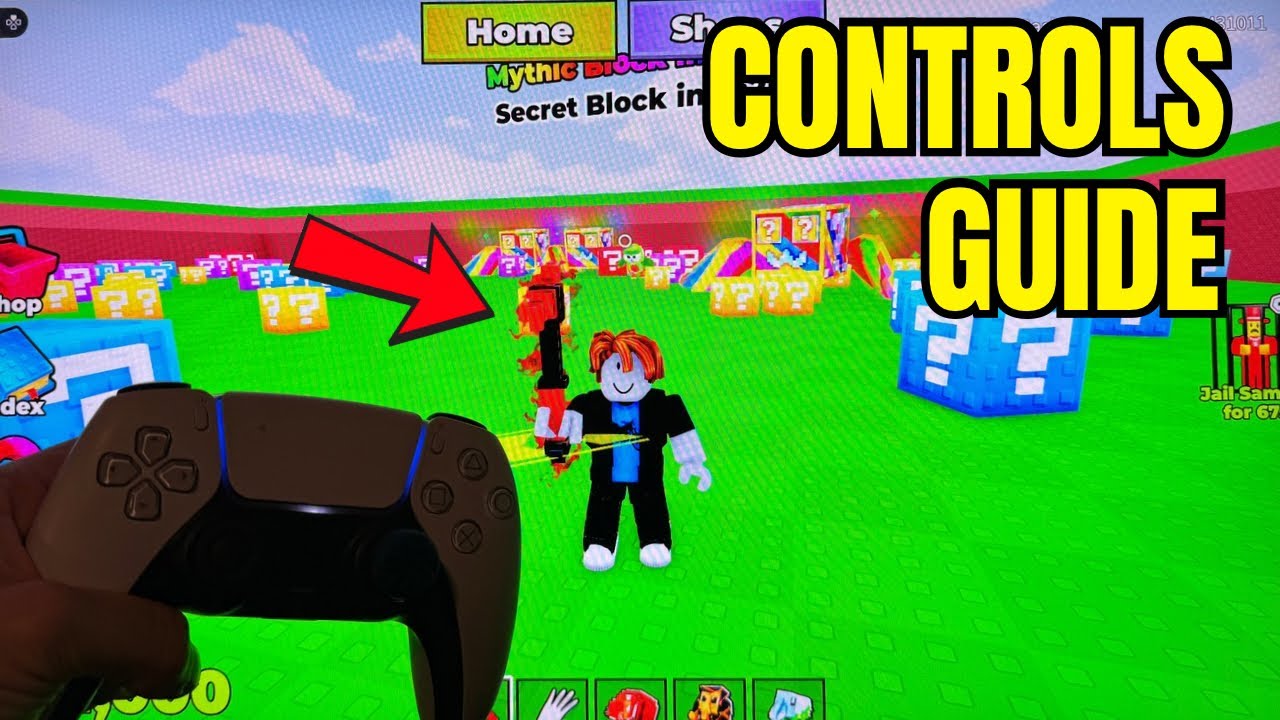 Управление игрой Break a Lucky Block на консолях (PS4, PS5, Xbox)