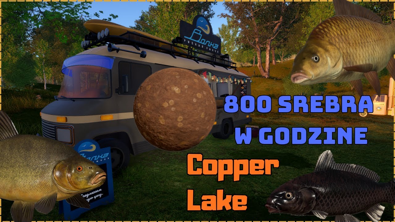 800 Srebra w godzinę, zanęta z ręki i masa pospola  COPPER LAKE (137) | Russian Fishing 4 RF4