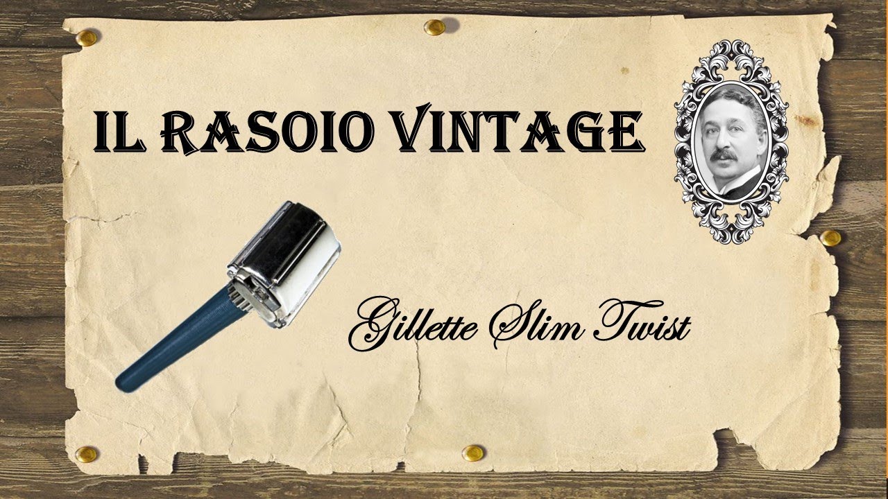 V come vintage. Gillette Slim Twist