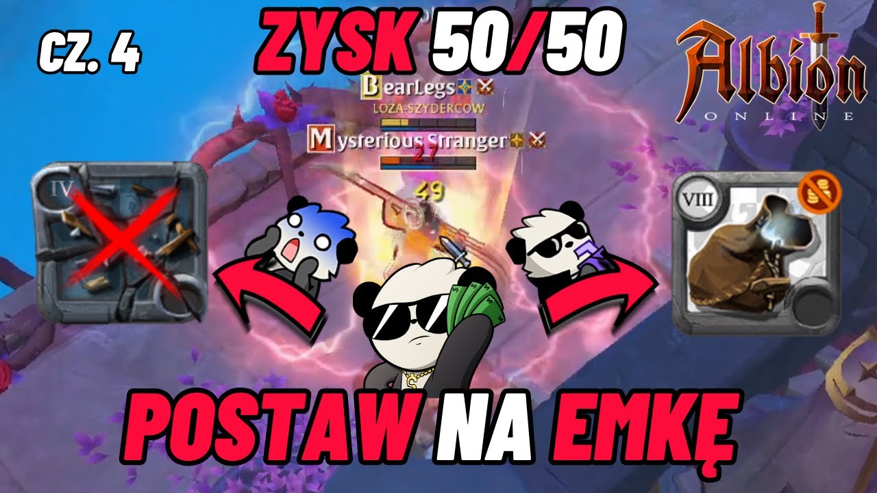 Gram setami widzów - Postaw na eMKę #4 - Zysk 50/50 - Albion Online